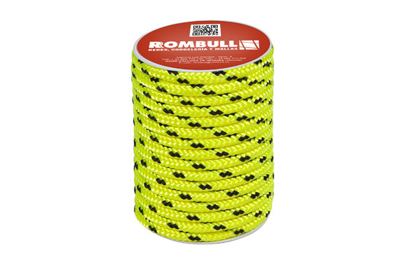 CUERDA POLIESTER AMARILLO FLUOR 15 MT 10 MM