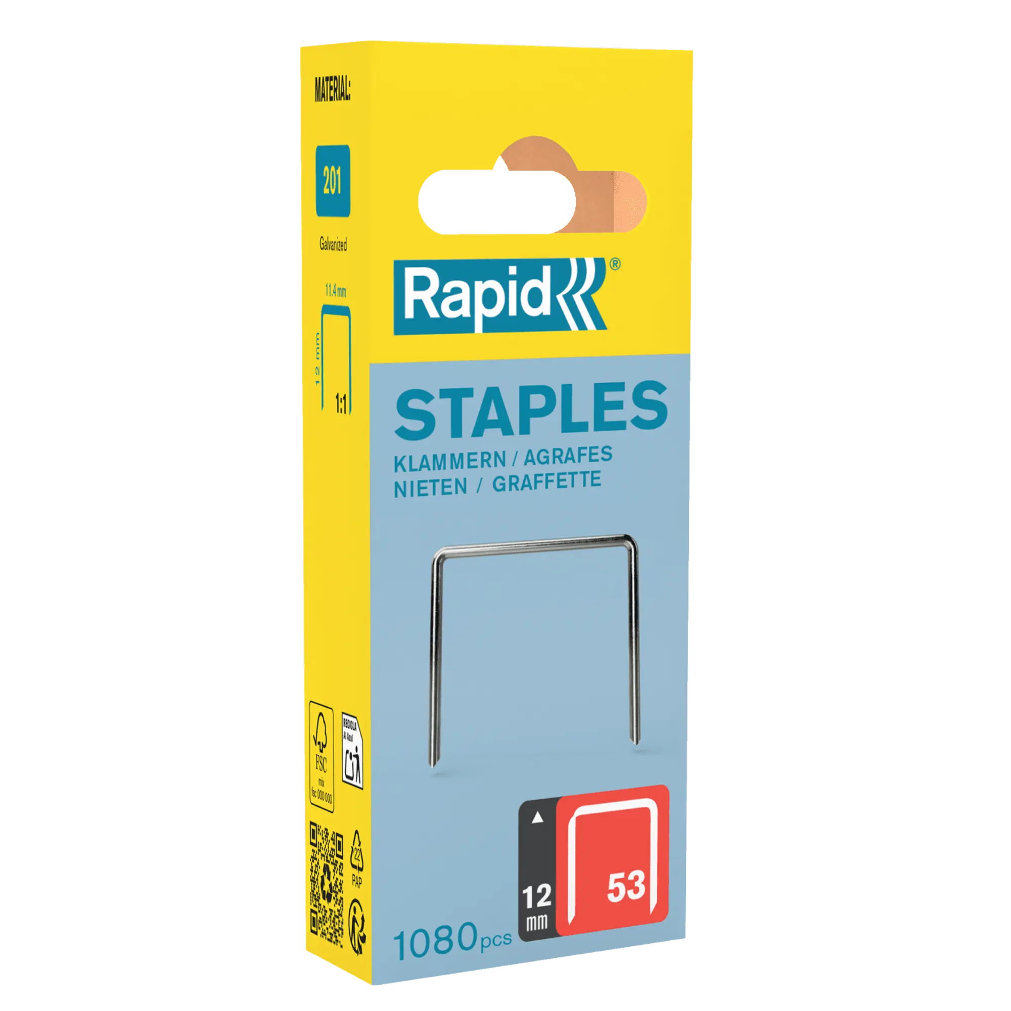 GRAPAS 53/12 MM. ACERO 1.080 UDS.
