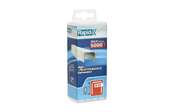 GRAPAS 53/8 MM. ACERO GALVANIZADO 5.000 UDS.
