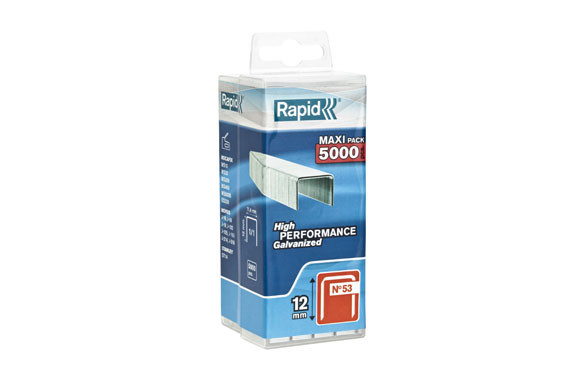 GRAPAS 53/12 MM. ACERO GALVANIZADO 5.000 UDS.