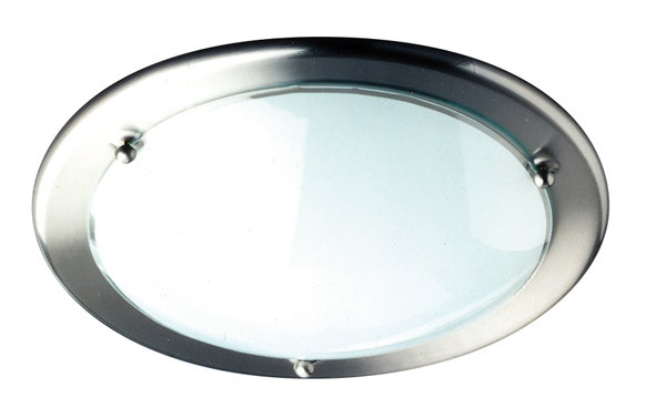 PLAFON CROMADO 30 CM OYSTER NIQUEL MATE