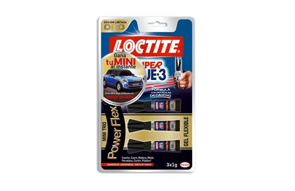 ADHESIVO INSTANTANEO SUPER GLUE-3 MINITRIO POWER FLEX