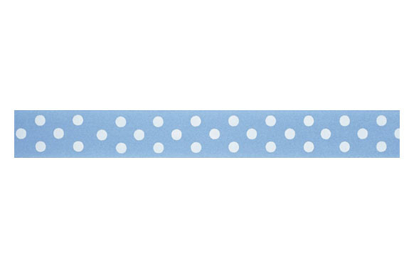 CINTA BASE PASTELES 24MMX25M LUNARES AZUL