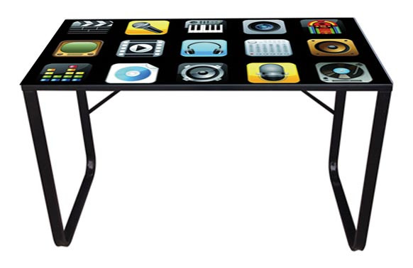 MESA CRISTAL LITOGRAFIADO 120X60 CM IPHONE