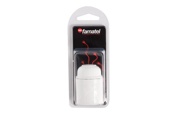 PORTALAMPARAS LISO E-27 BLANCO
