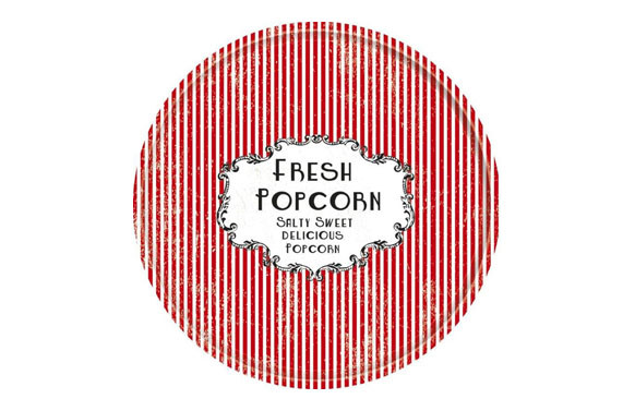 BANDEJA DECORADA POPCORN Ø 30CM