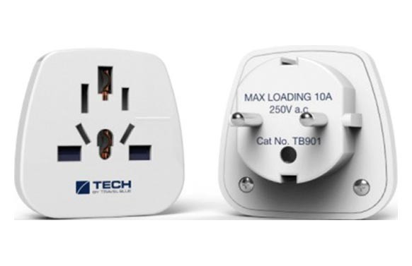 ADAPTADOR ENCHUFE PARA VIAJE EUROPA