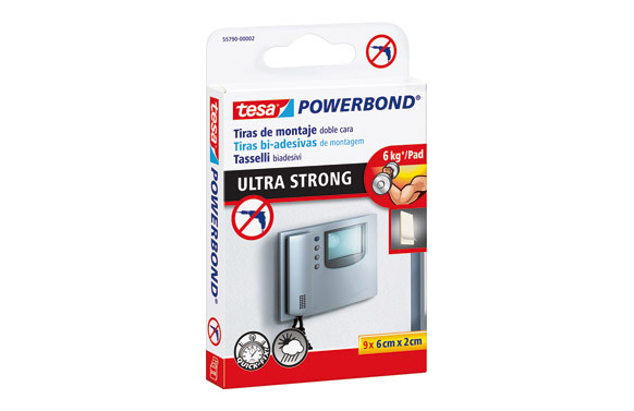 CINTA DOBLE CARA POWERBOND ULTRASTRONG 6CMX2CM