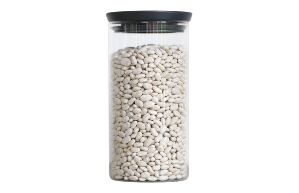 BOTE APILABLE CRISTAL TAPA GRIS 1,1L