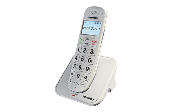 TELEFONO DECT TECLAS GRANDES NEGRO