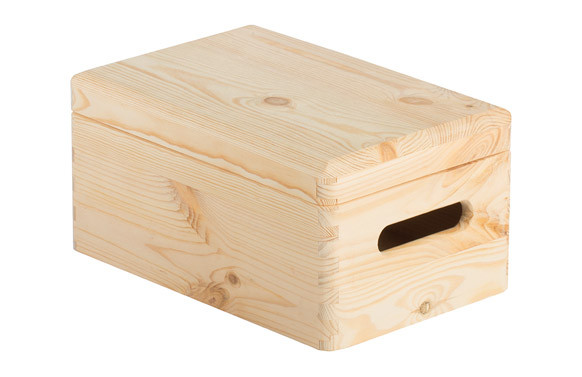 CAJA MADERA PINO CON TAPA 30X20X14 CM