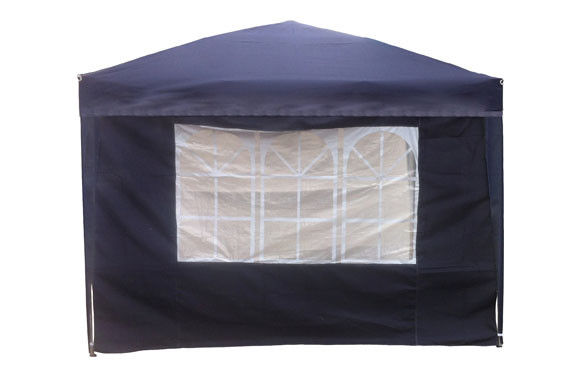 CORTINA CON VENTANA CARPA PLEGABLE 9675205 AZUL