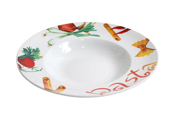 PLATO PASTA DECORADO FARFALE D.30CM