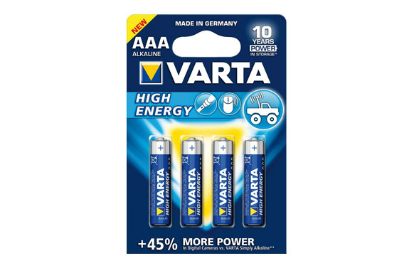 PILA ALCALINA HIGH ENERGY LR03 AAA BL.4