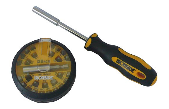 PUNTAS ATORNILLAR + MANGO PORTA PUNTAS ORGANIZADOR HOCKEY PUCK, SET 29 PZAS.