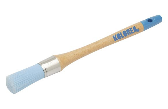 BROCHA PRENSADA FIBRA AZUL 25MM