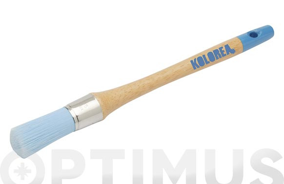 BROCHA PRENSADA FIBRA AZUL 32MM