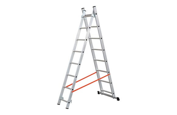 ESCALERA ALUMINIO PROFESIONAL DOBLE COMBINADA 2X7 PELDAÑOS
