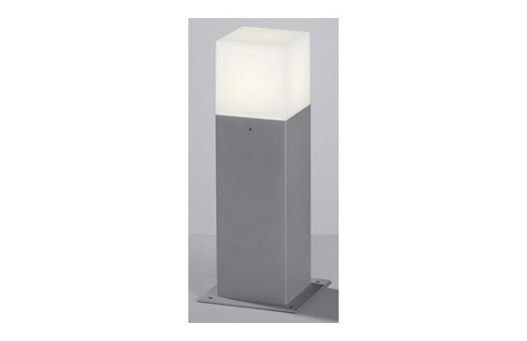 BALIZA SOBREMURO 30CM LED 4W HUDSON GRIS ALUMINIO