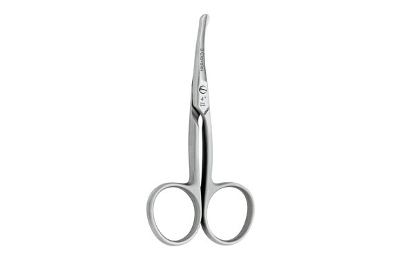 TIJERA BEBE CURVA INOX 4\" D