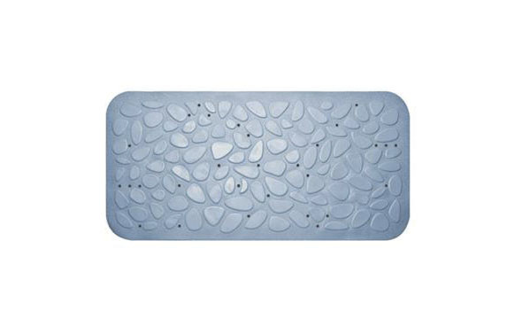 ALFOMBRA BAÑO PIEDRAS 75X36- AZUL