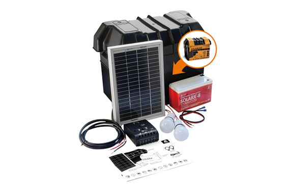 KIT SOLARLIFE CON ACCESORIOS5W-12V
