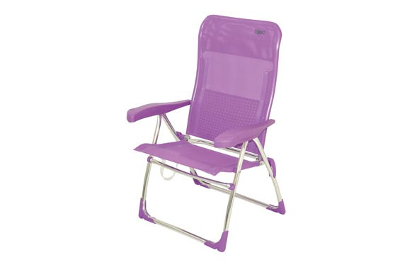 SILLA ALTA POSICIONES ALUMINIO PLAYA MULTIFIBRA LILA