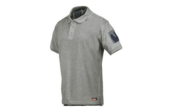 POLO M/CORTA MIMETIZADO GRIS T.M