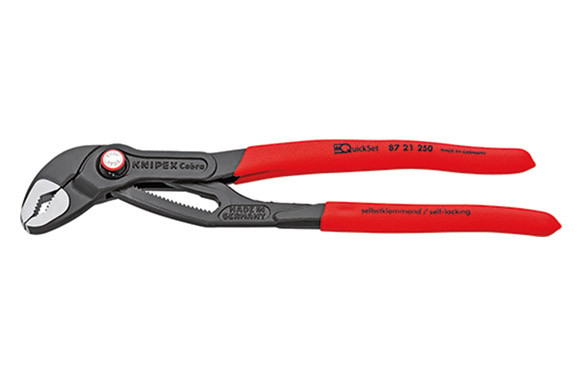 TENAZA COBRA PULIDA QUICKSET 250MM