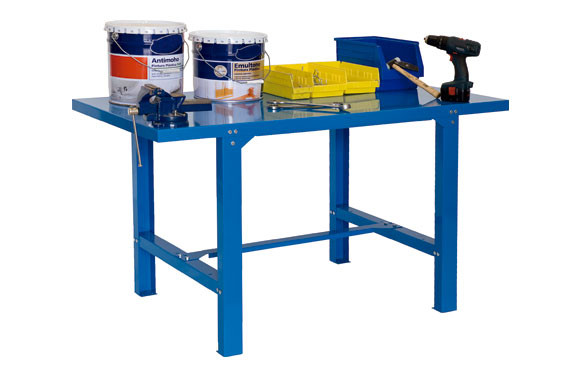 BANCO TRABAJO BT-6 METALICO AZUL 830X1200X730 MM