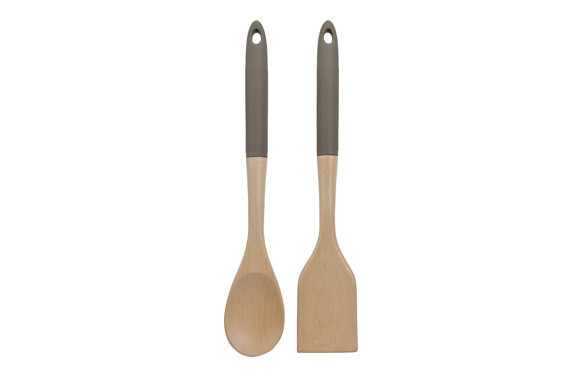 CUBIERTOS ENSALADA SET 2U MADERA-33,5X6