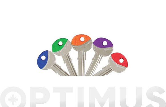 LLAVE SEGURIDAD LATON CABEZA COLOR PUNTOS UCEM-8D