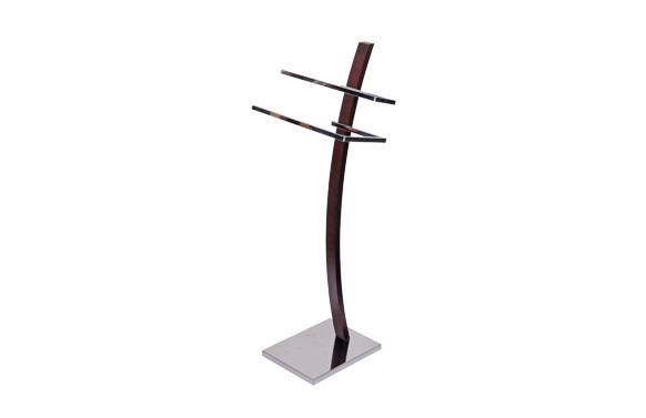 TOALLERO DE PIE CROMO-WENGUE B-476