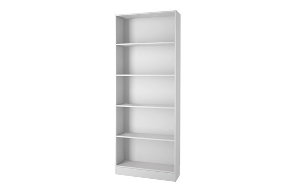 ESTANTERIA BASIC 203X79X27CM BLANCO