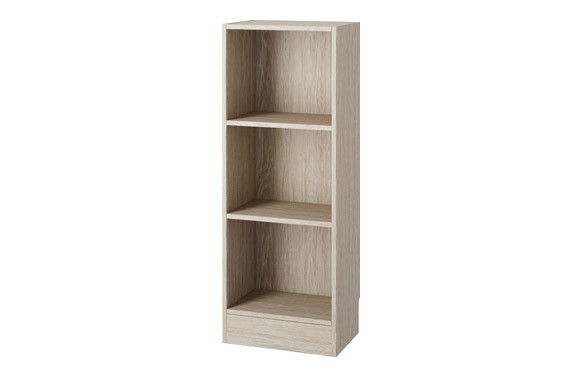 ESTANTERIA BASIC 107X40X27CM ROBLE PATINADO