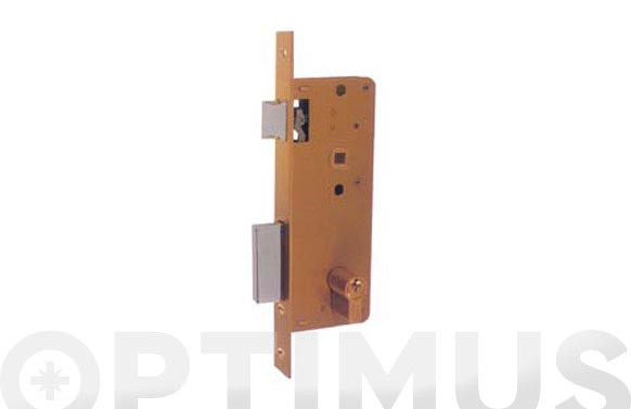 CERRADURA EMBUTIR MADERA GOLPE Y LLAVE 3100-CROMO/124X60