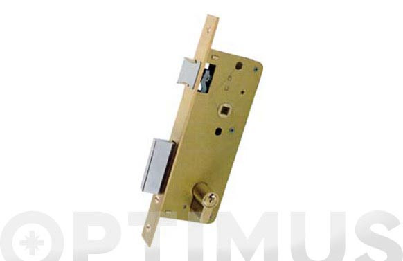CERRADURA EMBUTIR MADERA GOLPE Y LLAVE 4000-CROMO/174X40