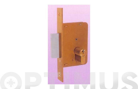 CERRADURA EMBUTIR MADERA LLAVE SOLA 4200-CROMO/98X45
