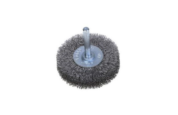 CEPILLO DISCO PUA INOX ESPIGA 6 MM Ø 75/0,30