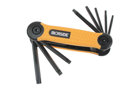 LLAVES TORX (8 PIEZAS) DE 9 A 40 MM. FORMATO NAVAJA, BI MATERIA