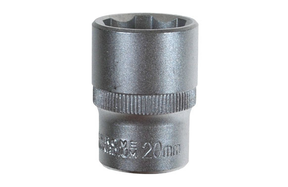 LLAVE VASO CV. ½\" 20 MM. ACABADO SATINADO