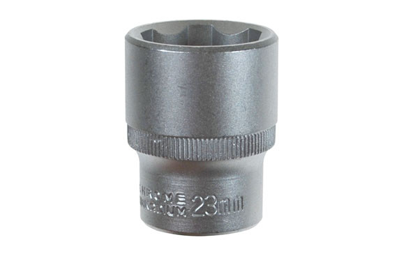 LLAVE VASO CV. ½\" 23 MM. ACABADO SATINADO