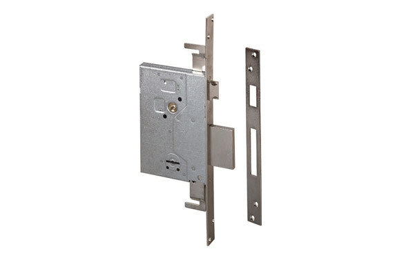 CERRADURA SEGURIDAD 3 PUNTOS NIQUELADA GOLPE Y LLA 60 MM/BORJAS 4 VUELTAS/VARILLAS OPCIONALES