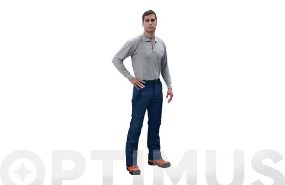 PANTALON MULTIBOLSILLOS CORTAVIENTOS \"SNOW MARINO\"TALLA XXL FORRO MICRO POLAR