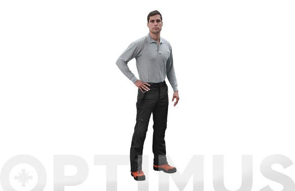 PANTALON MULTIBOLSILLOS CORTAVIENTOS \"SNOW NEGRO\"TALLA XL FORRO MICRO POLAR