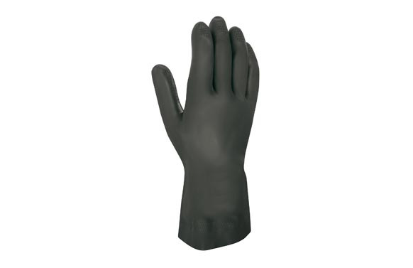 GUANTE NEOPRENO CON LATEX NEGRO T/7-7,5