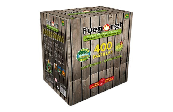 PASTILLA ENCENDIDO ECOLOGICA 400 UDS CAJA AHORRO