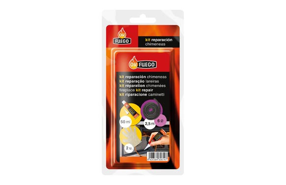 KIT REPARACION CHIMENEAS Ø 6MM + PEGAMENTO+GUANTES