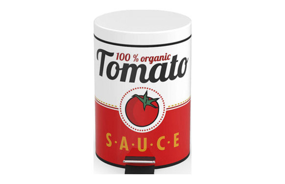 CUBO BASURA METAL 5 L-TOMATE SAUCE
