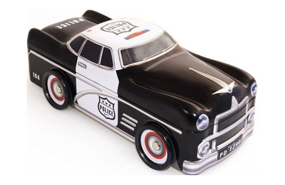 CAJA METALICA COCHE POLICIA NEGRO